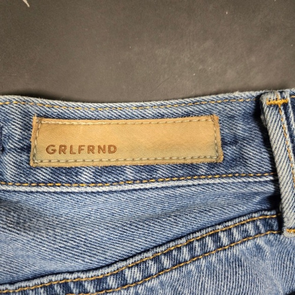 GRLFRND Karolina High Rise Skinny Jeans Last Kiss Light Wash Raw Hem Size 23 - Picture 2 of 6